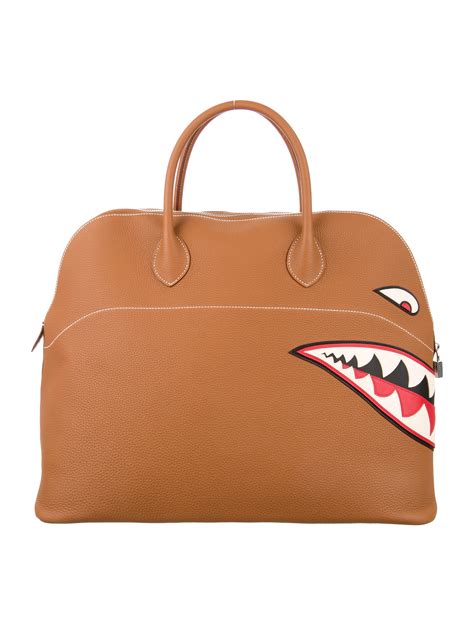 hermes bolide shark charm|hermes bolide bag.